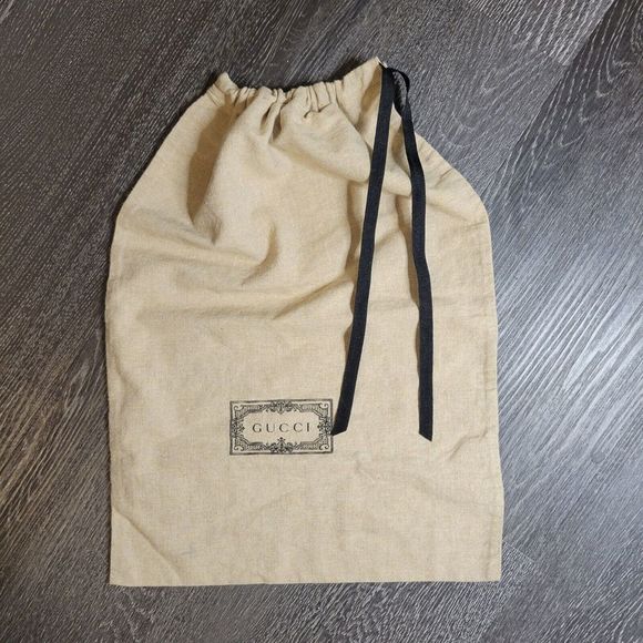 Gucci Handbags - Gucci logo Black String Beige Storge protection Dust Bag